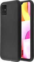 MH by Azuri liquid silicon cover - black - for Samsung Galaxy A71