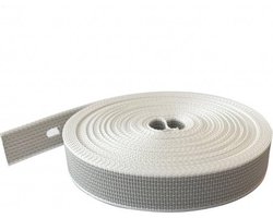 Rolluiklint 23 mm - 15 meter - grijs - polypropyleen - Sterk Rolluik Lint - Rolluiklint voor Inbouwrolluik