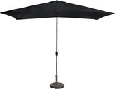 Kopu® rechthoekige parasol Bilbao 150x250 cm - Black