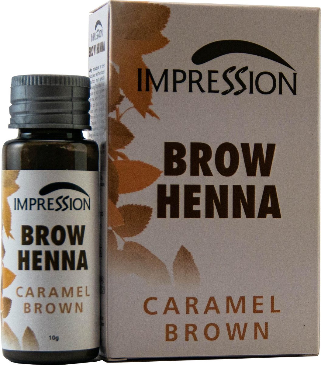 Impression Henna Wenkbrauwverf | Karamel Bruin | Caramel Brown | Marron Caramel | Brow Henna | Goed voor meer dan 20 behandelingen