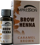 Impression Henna Wenkbrauwverf | Karamel Bruin | Caramel Brown | Marron Caramel | Brow Henna | Goed voor meer dan 20 behandelingen