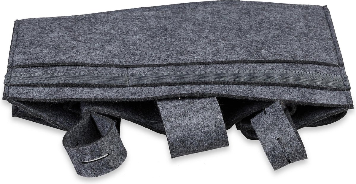 Relaxdays bed organizer hoogslaper, 8 vakken, ledikant & babybox