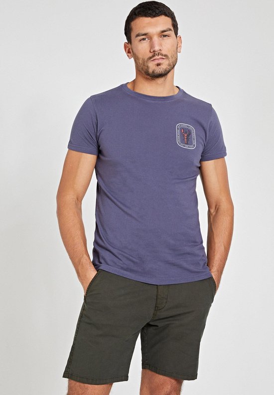 Shiwi Tee men lobster beach - dusty anthracite grey - L