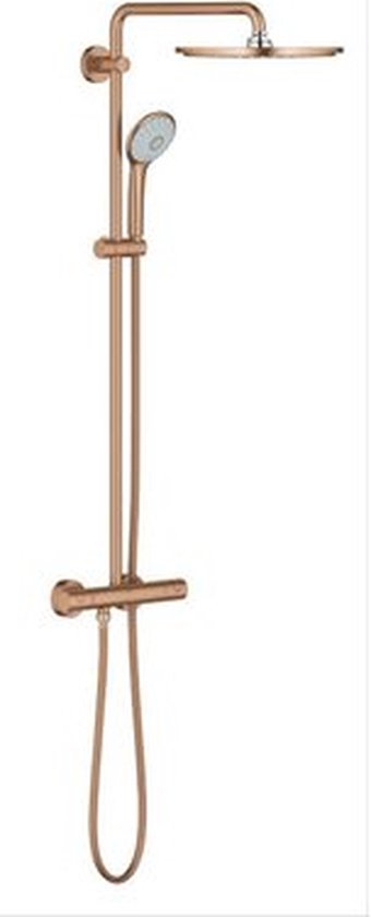GROHE Euphoria XXL 310 Douchesysteem - Regendouche - Ø 31cm - Met Thermostaatkraan - Geborsteld Warm Sunset (Mat Brons)