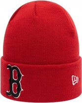 New Era Boston Red Sox League Essential Cuff Beanie - Rood