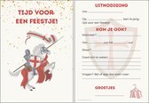 Uitnodiging kinderfeestje | 20 stuks | uitnodigingskaarten | uitnodiging verjaardag | uitnodiging feest | uitnodiging kinderfeestje jongen | uitnodiging kinderfeestje ridder | uitn