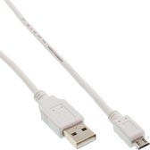 InLine 1.5m USB 2.0 A-microB m/m USB-kabel 1,5 m USB A Micro-USB B Wit