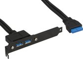 InLine 33390C USB-kabel 0,5 m Zwart