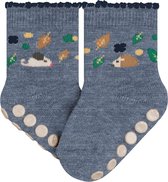 FALKE Huissokken Antislip Forest Animals 10428 - Blauw 6660 light denim Kinderen - 74-80