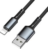 Joyroom® - IOS1 - Apple nylon oplaadkabel - 0.25m - Zwart