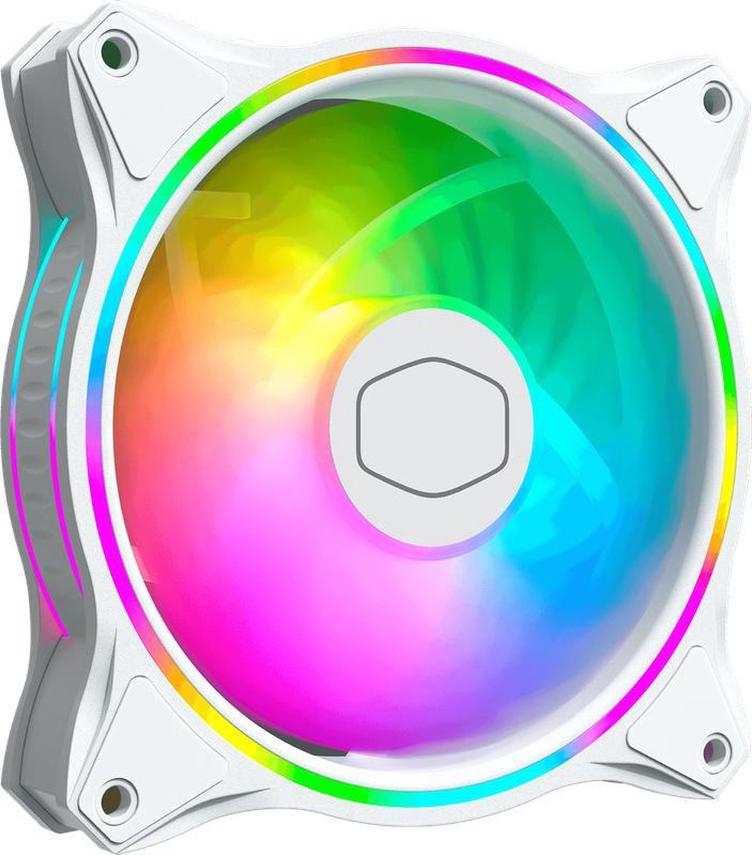 CoolerMaster MasterFan MF120 Halo RGB White Triple Pack