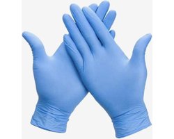 Nitril wegwerphandschoenen maat Small - blauw - weg werp handschoenen - 100 stuks