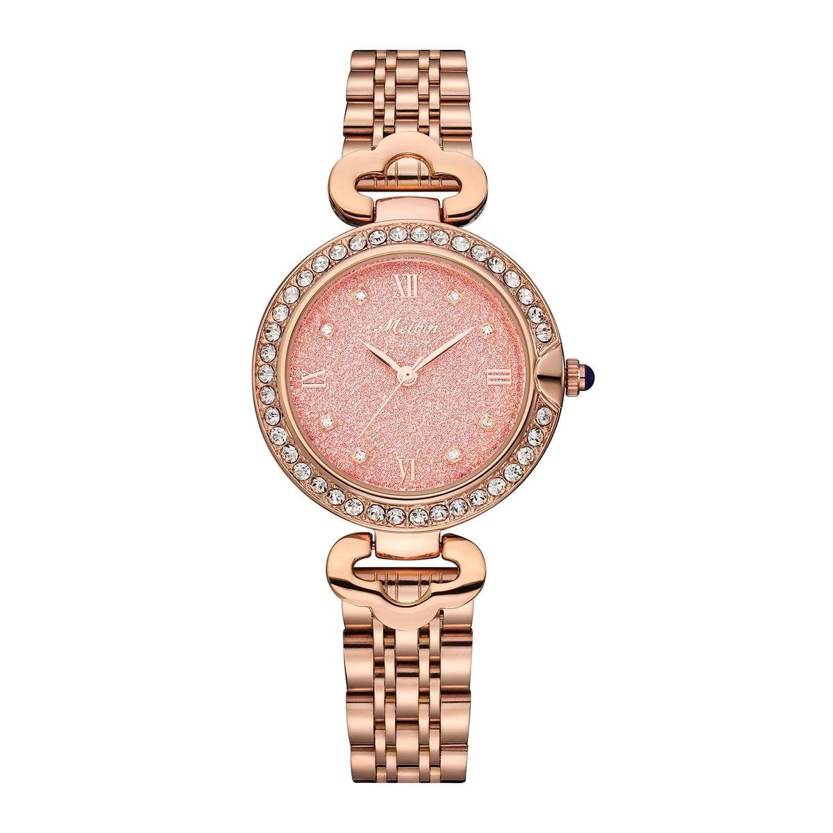 Longbo - Meibin - Dames Horloge - Rosé/Roze - 32.5mm