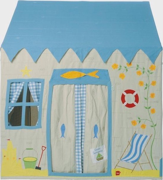 Afbeelding van het spel Win Green Beach House Playhouse (klein) +Floor Quilt