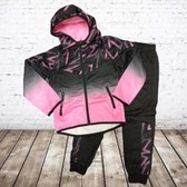 Kinder trainingspak zwart/roze