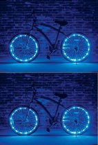 2 x LED Wielverlichting fiets - set voor 4 wielen Blauw