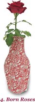 Barceloning - BORN ROSES - Vase Cover - Sustainable & 100% Organic Cotton Vase Cover - Inspired Vibrant Designs - Pack of 5, Choose from 19 Designs.
