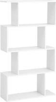 Segenn's boekenkast - staande plank -  kubusplank -  Wand Plank -  scheidingswand -  4 vakken - decoratief - wit