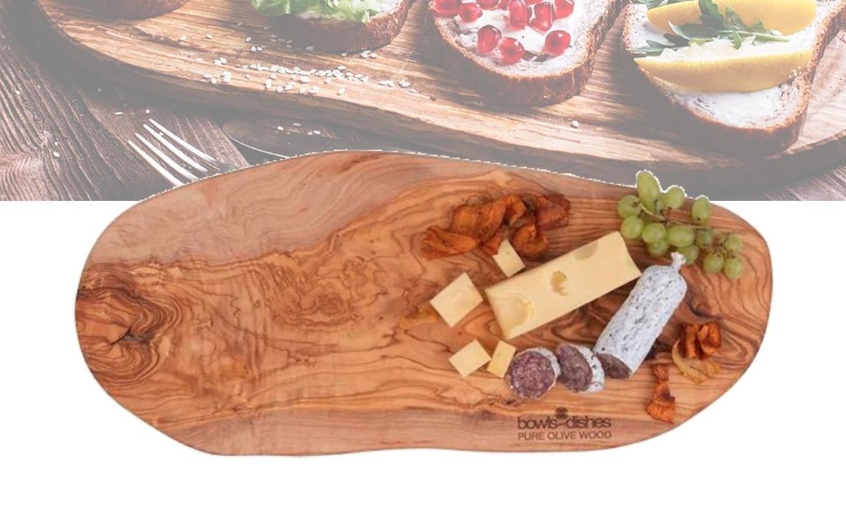 Bowls and Dishes Pure Olive Wood Olijfhouten Borrelplank Borrelplank