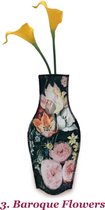 Barceloning - BAROQUE FLOWERS - Vase Cover - Sustainable & 100% Organic Cotton Vase Cover - Inspired Vibrant Designs - Pack of 5, Choose from 19 Designs.