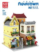 Mold King 16008 - Coffee House - 3103 pièces - Compatible Lego - Ensemble de construction