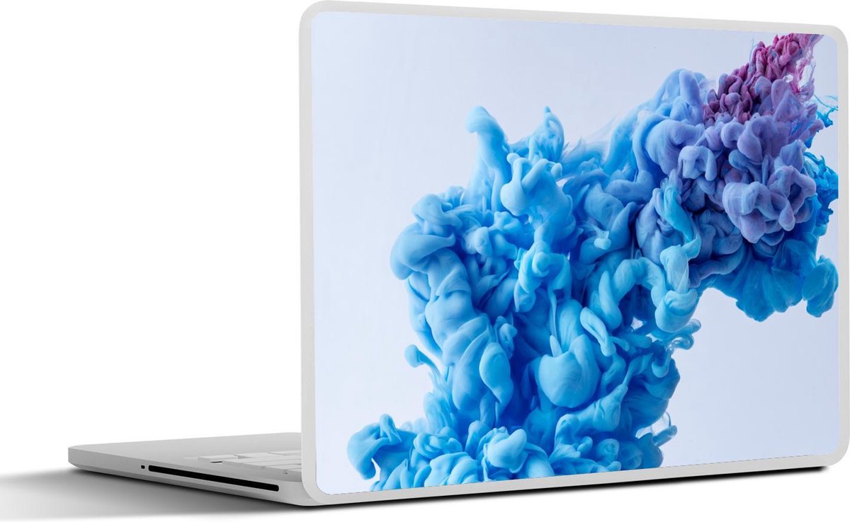Afbeelding van product SleevesAndCases  Laptop sticker - 10.1 inch - Blauwe inkt in het water