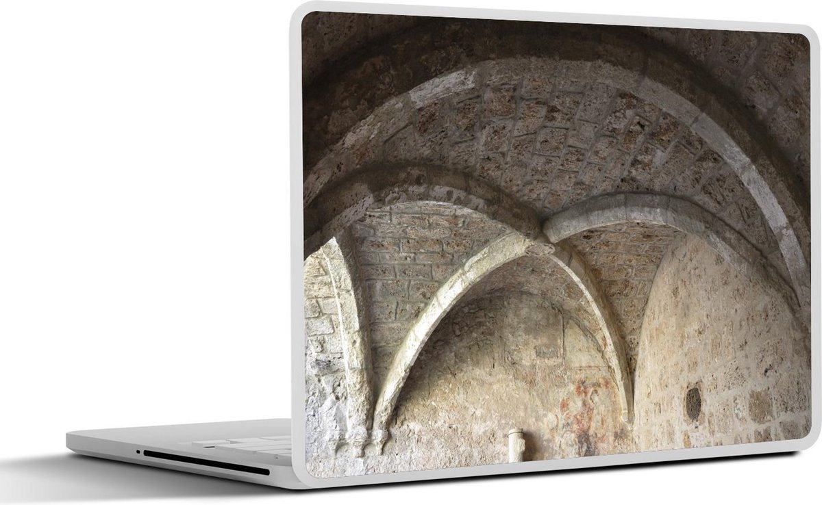 Afbeelding van product SleevesAndCases  Laptop sticker - 13.3 inch - Stenen abdij bogen in Frankrijk
