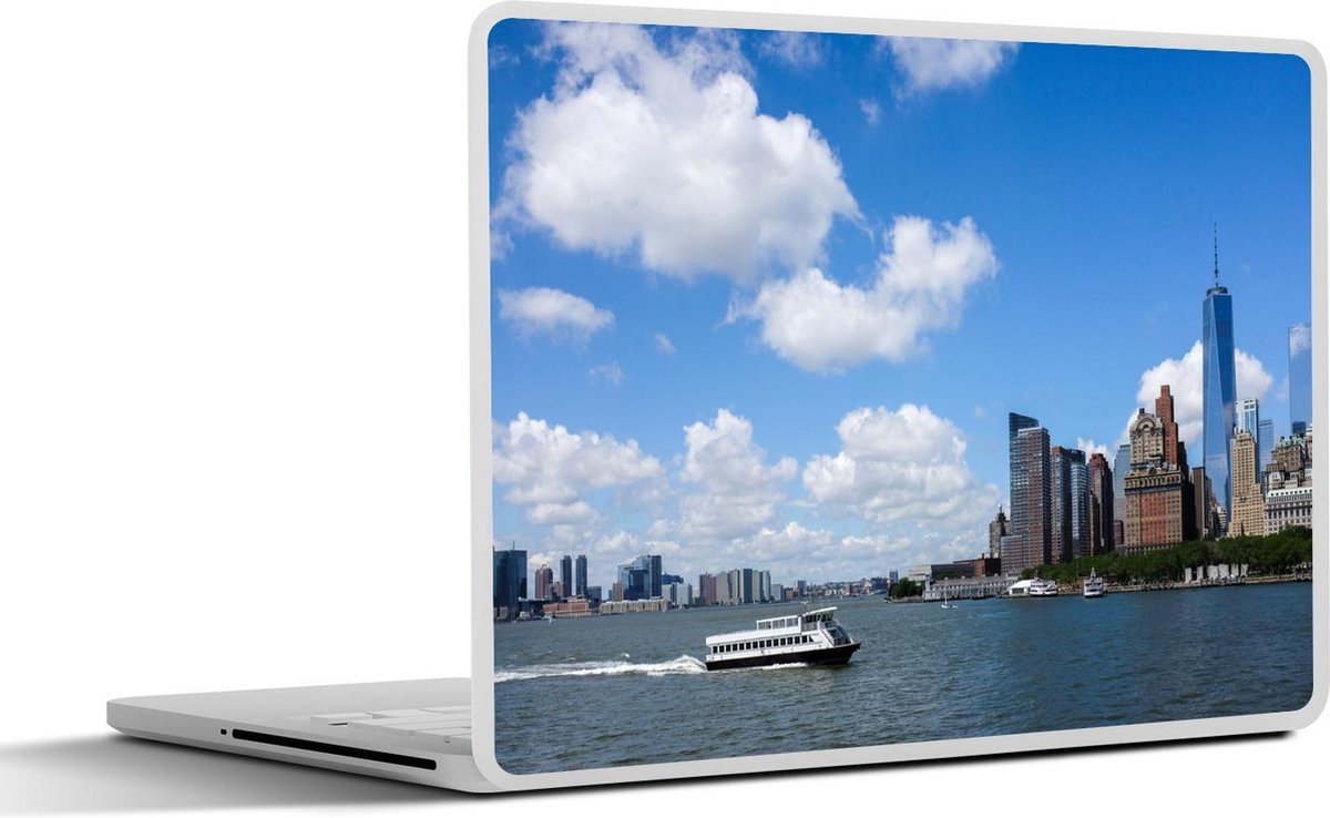 Afbeelding van product SleevesAndCases  Laptop sticker - 12.3 inch - Veerboot met passagiers rondom New York