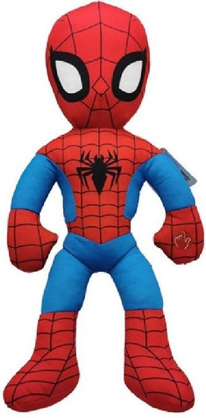 Snikken Mijlpaal Gesprekelijk Marvel Spider-Man knuffel met geluid - 50 cm - Super zacht - Rood - Blauw |  bol.com