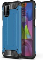 Armor Hybrid Samsung Galaxy A72 5G Hoesje - Blauw