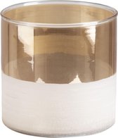 Gusta - Waxinelichthouder - Goud - Glas - ø10x10cm