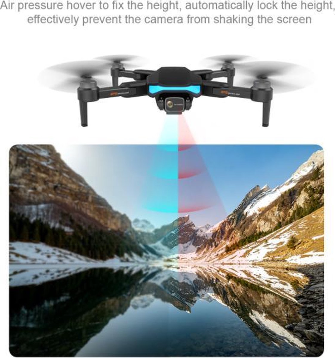 ZFR 188 semi-professionele drone met Full HD camera - 28 minuten vliegtijd - GPS & 5GHz datatransmissie - 1000m afstandsbediening - Inclusief handige draadtas