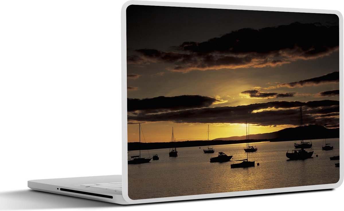 Afbeelding van product SleevesAndCases  Laptop sticker - 17.3 inch - Baltimore - Boten - Zon