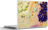 Laptop sticker - 15.6 inch - Melk - Inkt - Psychedelisch - 36x27,5cm - Laptopstickers - Laptop skin - Cover