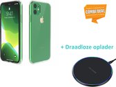 Ultra Thin Silicone Case Geschikt Voor Apple Iphone 11 Transparant Met Draadloze Oplader