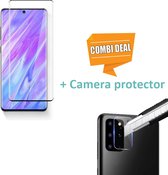 Tempered Glass Screen protector + camera protector geschikt voor Samsung Galaxy A51