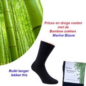 6-Paar Origineel Bamboe Sokken-Maat 39-42- Kleur Marine Blauw