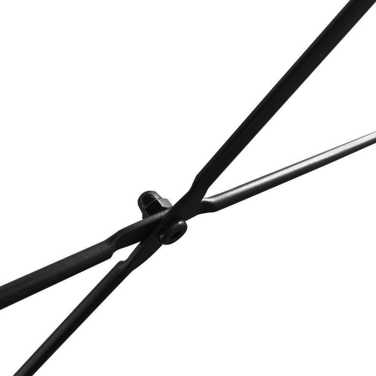 null Bureau Laptoptafel Industrieel Zwart - afbeelding 4