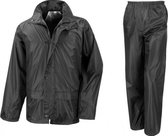 Zwarte kinder regenpak van Hooodie 134/140
