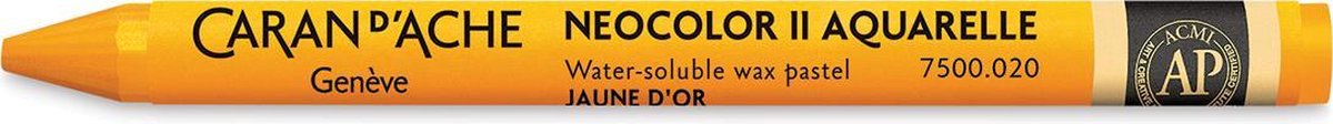Caran d'Ache Neocolor II Aquarelkrijt | Goudgeel (020)