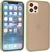 Hoesje Geschikt voor de iPhone 12 & iPhone 12 Pro - Hard Case Backcover Telefoonhoesje - Groen