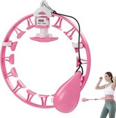 EasyHome fitness hoelahoep - Smart bodyhoop - Weighted hula hoop - Waist trainer - Exercise teller - Verstelbaar - Volwassenen - Gua sha