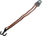 transportbinder Retro 12 mm 50 cm met haken bruin