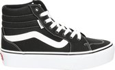 VANS WM Filmore Hi Platform (Canvas) Black/White -Maat 38