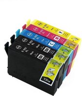 Epson 502 Inktcartridge - Multipack van 5 stuks - Met Chip - Epson 502XL - Voor Printers: Expression Home XP-5100 / XP-5105 - Workforce WF-2860DWF / WF-2865DWF - Epson Inktpatronen