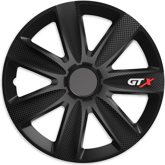 Enjoliveurs 16 pouces - GTX Carbon noir - 4 pièces