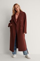NA-KD Oversized Side Slit Dames Jas - Maat 38