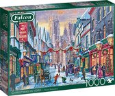 Falcon puzzel Christmas in York - Legpuzzel - 1000 stukjes