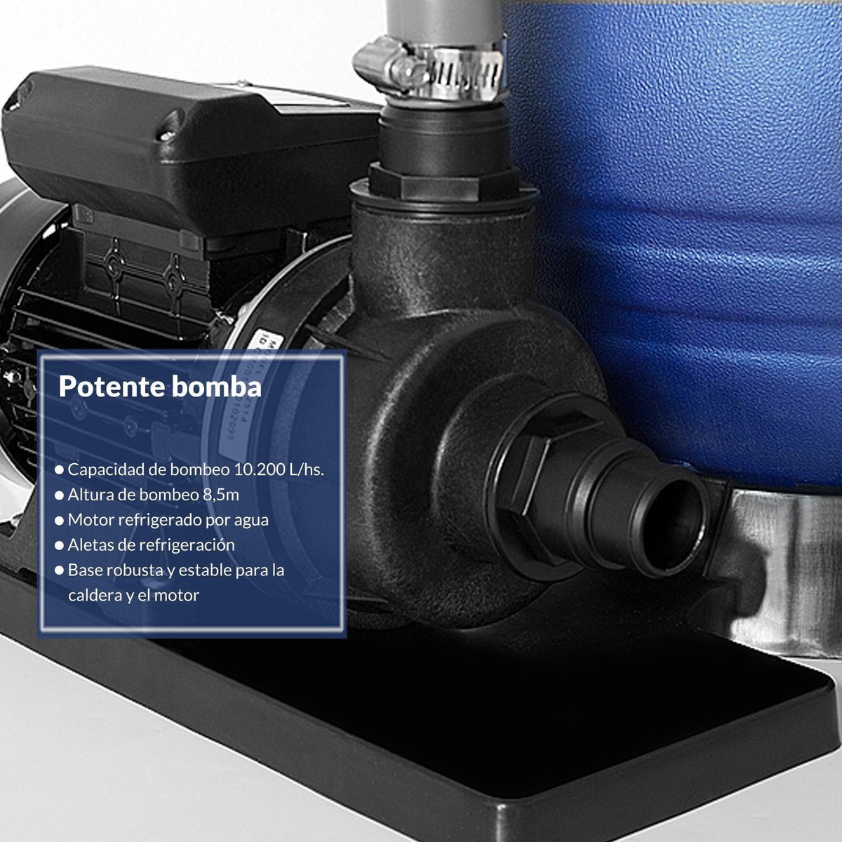 Monzana Zandfilterpomp - 10.200-L/u - Incl. Watertester pH Chloor – foto 3