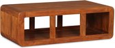 Salontafel massief hout met sheesham-afwerking 90x50x30 cm